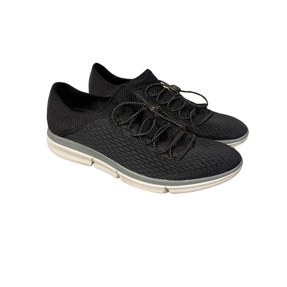 Merrell Zoe Sojourn E-mesh Q2 Black Knit Slip On Sneaker J93820 Womens size 8
